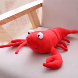 30-80cm Lobster Simulation Plush Toy Doll Stuffed Sea Animal lobster pillow Creative Soft Kid Toys