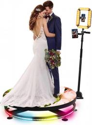 360 Photo Booth Machine, 360 Camera Booth Machine For Parties, 360 Camera Booth Automatic Slow Motion 360 Spin Photo Booth For Wedding Perfect For Festival Celebration, Exhibitio