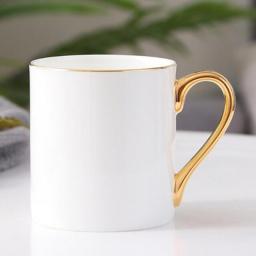 380ml Bone China Coffee Mugs European Bird Pattern Light Luxury British Afternoon Tea Flower Tea Cup Couple Mug Ceramic Gift Cup