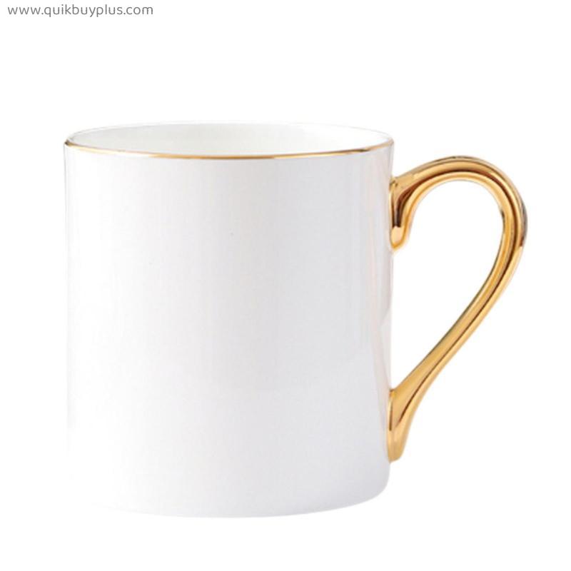 380ml Bone China Coffee Mugs European Bird Pattern Light Luxury British Afternoon Tea Flower Tea Cup Couple Mug Ceramic Gift Cup