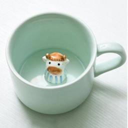3D Cartoon Cute Animal Ceramic Inside Mugs Ceramic Mugs Coffee Mugs Cups Art Handmade Figurine Tea Cups Children Adult Gifts