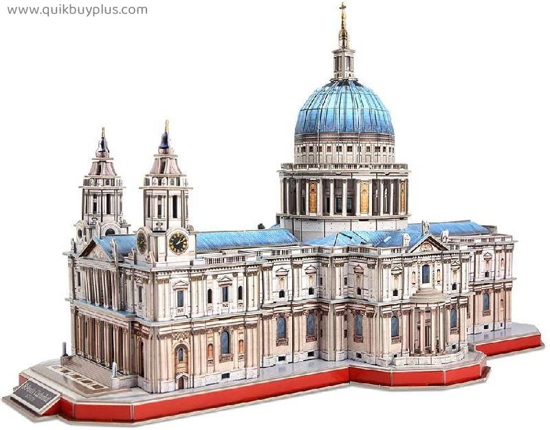 3D Puzzles for Adults, Architectural Model Kits London England Classical Architecture St Paul's Cathedral Puzzle Games Toys Home Decor Gifts