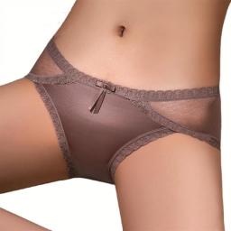 3pcs Womens Underwear Panties Lace Low-Waist Lingerie Translucent Briefs Female Seamless Tanga Girls Fashion Underpants