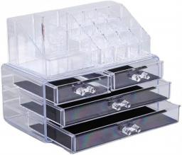 4 Layers Jewelry Storage Box Transparent Drawer Makeup Organizer Classified Storage Box Durable Collection Box Adult Men's  Women's Gift