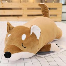 40-100cm Cartoon Big Plush Stuffed Dog Toys Anime Shiba Inu Dog Doll Lovely Animal Children Birthday Gift Corgi Plush Pillows