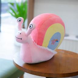 40-50cm Lovely Cartoon Snail Plush Toys Kawaii Rainbow Snail Doll Soft Stuffed Animal Snails Pillow Christmas Gift for Children