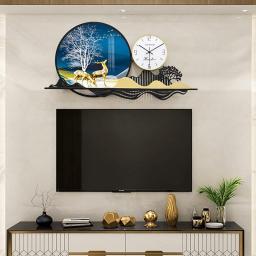 40 inch Large Metal Decorative Clock 3D Modern Ginkgo Leaf Wall Clocks Big Art Design Silent Wall Clocks for Living Room Decor