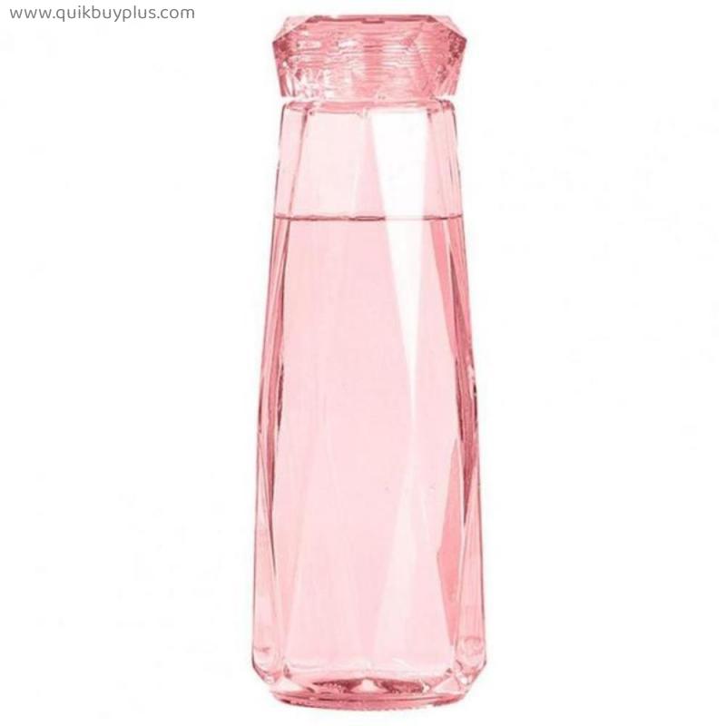 420ml Cup Colorful Crystal Diamond Cup Creative Diamond Glass Handy Cup Small Caliber Design Drinkware Water Bottles