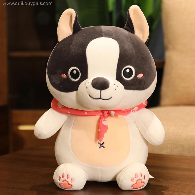 45/55cm Stuffed Soft Animal Husky Bulldog & Pekingese Plush Toys Cartoon Dolls Kawaii Dog Toys for Children Kids Birthday Gift
