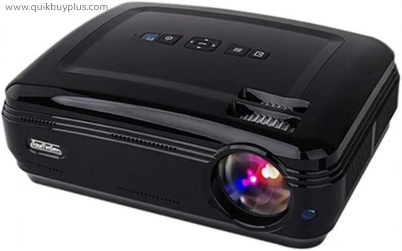4500 Lumens 1280*768 LED Data Show HD TV Projector VGA USB HDMI 720P Home Cinema Beamer Support 1080P Full HD Video ( Color : Black , Size : Android )