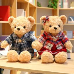 45cm New Hot Cute Dressing Up Teddy Bear Plush Toys Soft Stuffed Animals Doll For Kids Girls Nice Surprise Gifts Home Decoration