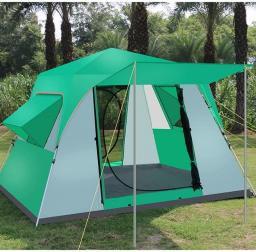 5-8 Person Camping Tent Pop Up Tent with Zipped Double Door and Carrying Bag Family Tent for Outdoor Hiking Camping Beach Garden