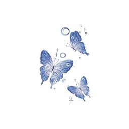 5 Pcs Dream Butterfly Tattoo Stickers Waterproof Women'S Lasting Feminine Feeling Covering Scars