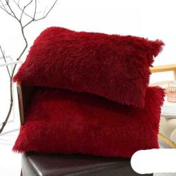 50*70cm Fur pillowcase Soft pillow case Home Decor Christmas cushions durable Pillow Covers cushions Classic christmas gift hot
