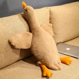 50-160cm Huge Duck Plush Toys Cute Big Goose Sleeping Pillow Cute Giant Duck Sofa Cushion Soft Stuffed Animal Doll Gift For Kids
