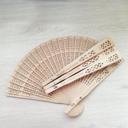 50pcs Customize Wood Hand Fan Wedding Favors For Guest Party Gifts Personalized  Folding Fan