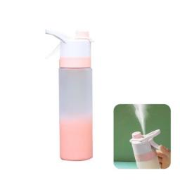 700ml Spray Water Bottle Large Capacity Portable Outdoor Sport Fashion Cute Drinking Plastic Bottles BPA Free Eco-Friendly