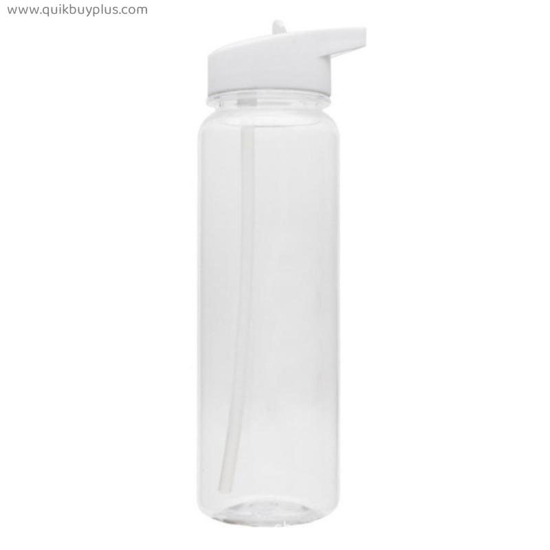 750ml Outdoor Water Bottle With Straw Sports Bottles Leak Proof Eco-friendly PS Material Portable Drink Cup For Hiking Camping