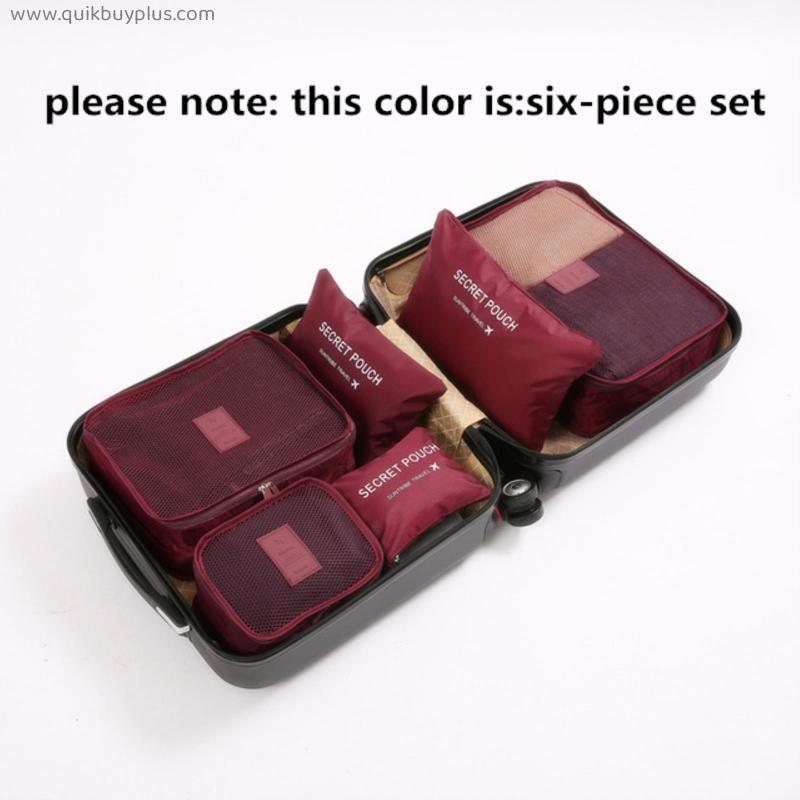 8-piece set Suitcase Organize Storage Bags Portable Cosmetic Bags High Quality Travel Makeup Bag Clothes Underwear Shoes Packing