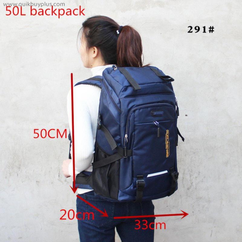 80L 50L Men's Outdoor Backpack Climbing Travel Rucksack Sports Camping Backpack Hiking School Bag Pack For Male Female Women