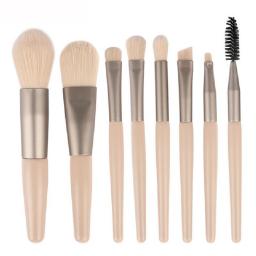 8Pcs/Set Makeup Brushes Make-up For Women Complete Makeup Kit Tools Beauty For Eyebrows Foundation Blush Eyelash Brushes