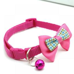 Adjustable Pets Cat Dog Collars Cute Bow Tie With Bell Pendant Necklace Necktie Buckle Pet Clothing Accessoreis