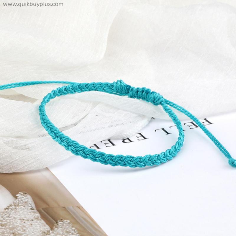Adjustable Wax Thread Braided Bracelet for Women Men Handmade Colorful Tibetan Buddha Lucky Bracelets & Bangles Bohemian Jewelry