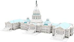 Aida Bz 3D Puzzle, Congress Building Assembly Model kit DIY Architectural Model Youth Bathroom Toy Gift Ornament