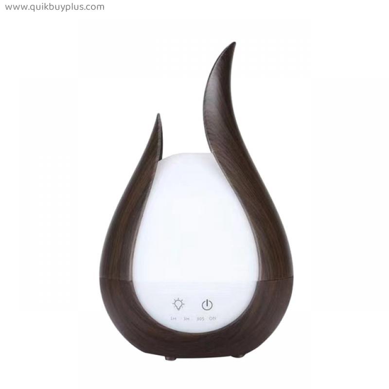 Air Humidifier 7 Color Aroma Essential Oil Diffuser Wood Aromatherapy Cool Mist Maker Fogger EU Plug