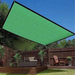 Andoer un Shade Sail Water Resistant Shade Net UV Resistant Sun Shade Sail Canopy Garden Plant Shelter 3 X 4M Breathable Greenhouse Cover for Outdoor Patio Garden Backyard Activities