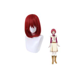 Anime Akagami no Shirayukihime Shirayuki Women Red Short Wig Cosplay Costume Heat Resistant Synthetic Hair Wigs
