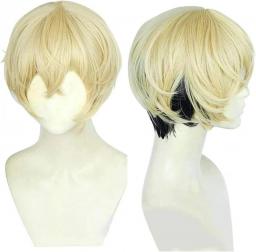 Anime Chifuyu Matsuno Cosplay Wig Short Blonde Black Heat Resistant Synthetic Hair Wigs + Wig Cap