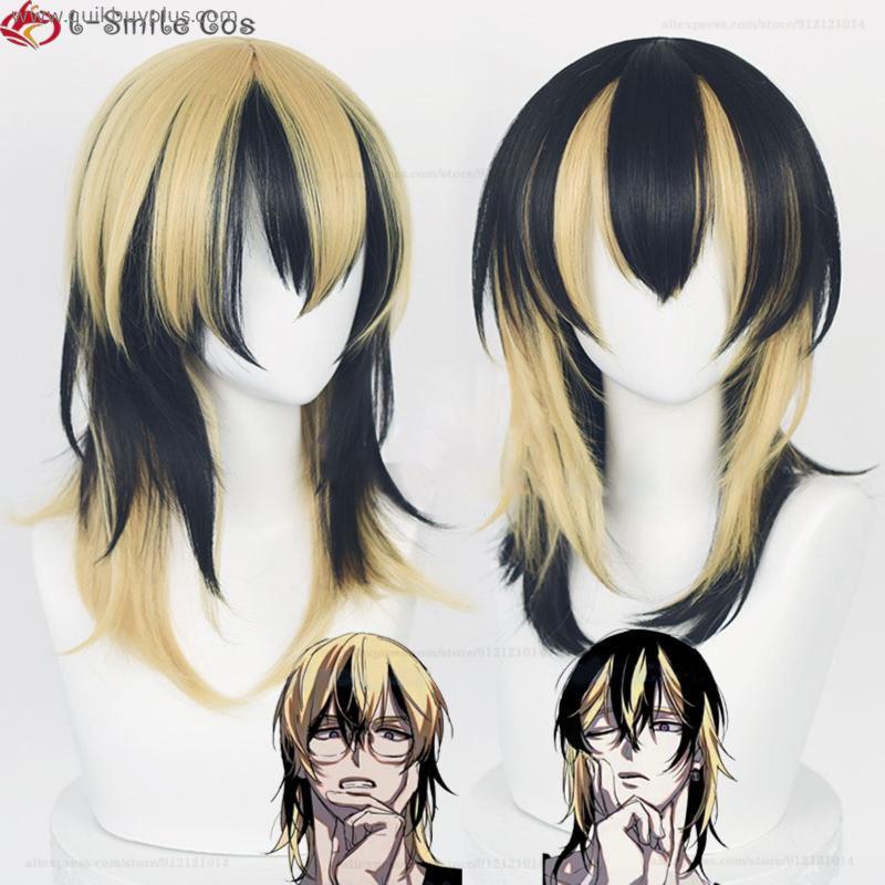 Anime Tokyo  Rindou Haitani Ran Haitani Cosplay Wig 50cm Long Black Golden Heat Resistant Synthetic Hair Wigs