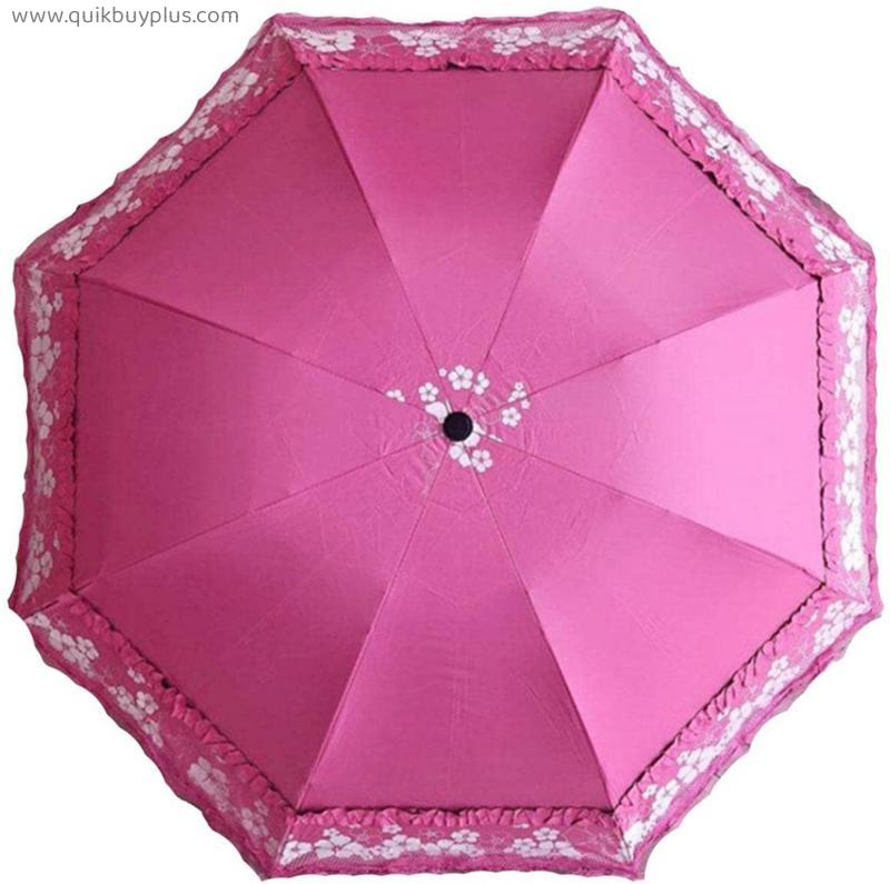 Anlrion Folding Umbrella, Compact Folding Umbrella, Foldable Opening and Closure, Wind-Resistant, Lightweight, Solid Travel Umbrella