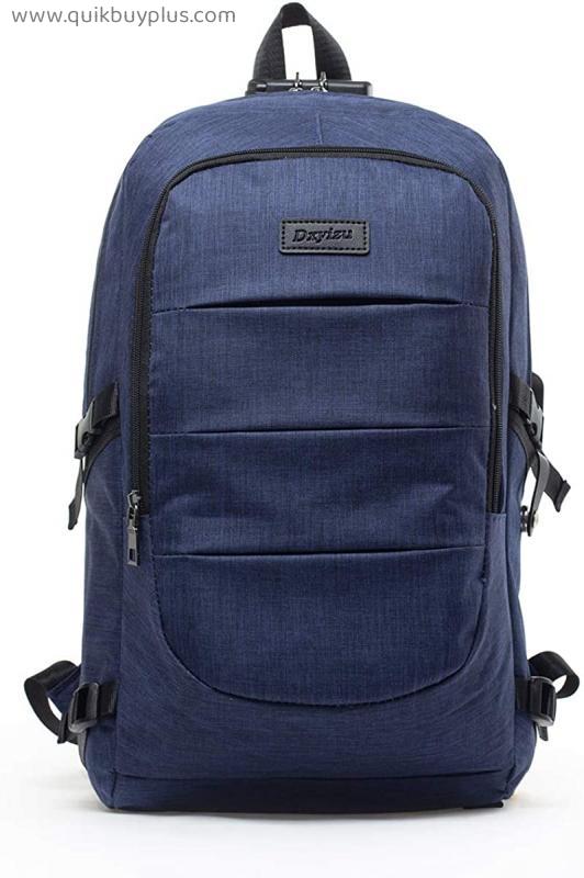 Anti-Theft School Laptop Backpack with USB Port, Slim Lightweight, Water-Resistant and Sturdy