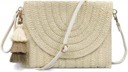Aovtero Straw Clutch Purse Women Crossbody Bag Summer Beach Shoulder Bags Envelope Wallet Handbags
