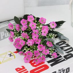 Artificial Flowers Rose Buds Lot Gypsophila Fake Artificial Plant Flower Bouquet For Wedding Home Festation DIY Decoration