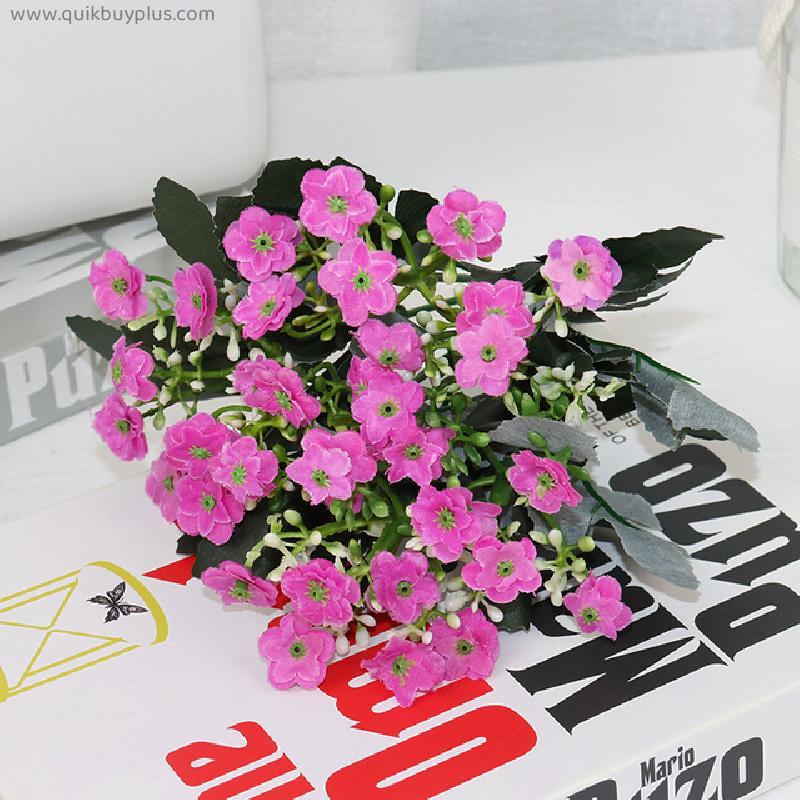 Artificial Flowers Rose Buds Lot Gypsophila Fake Artificial Plant Flower Bouquet For Wedding Home Festation DIY Decoration
