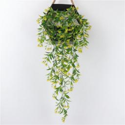 Artificial Flowers Vine Hanging Artificial Plant Garland Home Garden Festival Wedding Party Simulated Leaves Garden Decorations