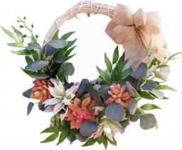 Artificial Flowers Wreath ，Succulent Plants Wreath,Semicircular Ornament for Home Shopping Mall Decoration