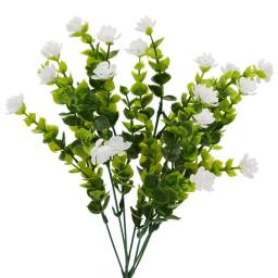 Artificial Flowers for Outdoors, Fake Bouquets for Decoration (14x6 In, 6 Pack)