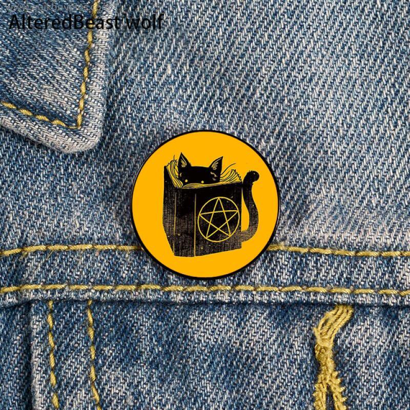 Asexual LGBT Pride Cat Pin Custom Brooches Shirt Lapel teacher tote Bag backpacks Badge Cartoon gift brooches pins for women