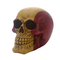 BUF Resin Skull Head Statue Creative Crafts Ornaments for Home Decor Halloween Decoration Accessories Sculpture