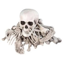 Bag of Skeleton Bones Skull 28pcs Set Prop Halloween Decoration Haunted House