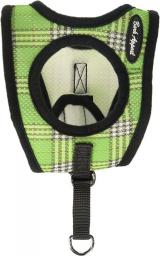 Bark Appeal Mesh Step in Harness, Small, Green Plaid