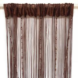 Beads Line Curtain Modern Yarn Dyed Curtains For Home Textile Living Room Door Hotel Cafe Interior Decoration Solid Curtain