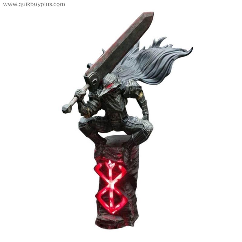 Berserk Guts Statue Night Light Resin Crafts Action Figure Collection Figurine Model Toy GiftHome Desktop Ornaments Decoration