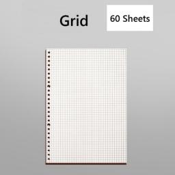 Binder Diary A5/B5 Notebook Replacement PU Cover Grid Cornell Loose Leaf Paper Office School Stationery