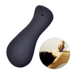 Black Bian Stone Massage Gua Sha Plate Tool Natural Health Scrape Therapy Cure 100x15x7mm