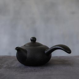 Black Crockery Ceramic  Teapots Handmade Tea Pot 165ml